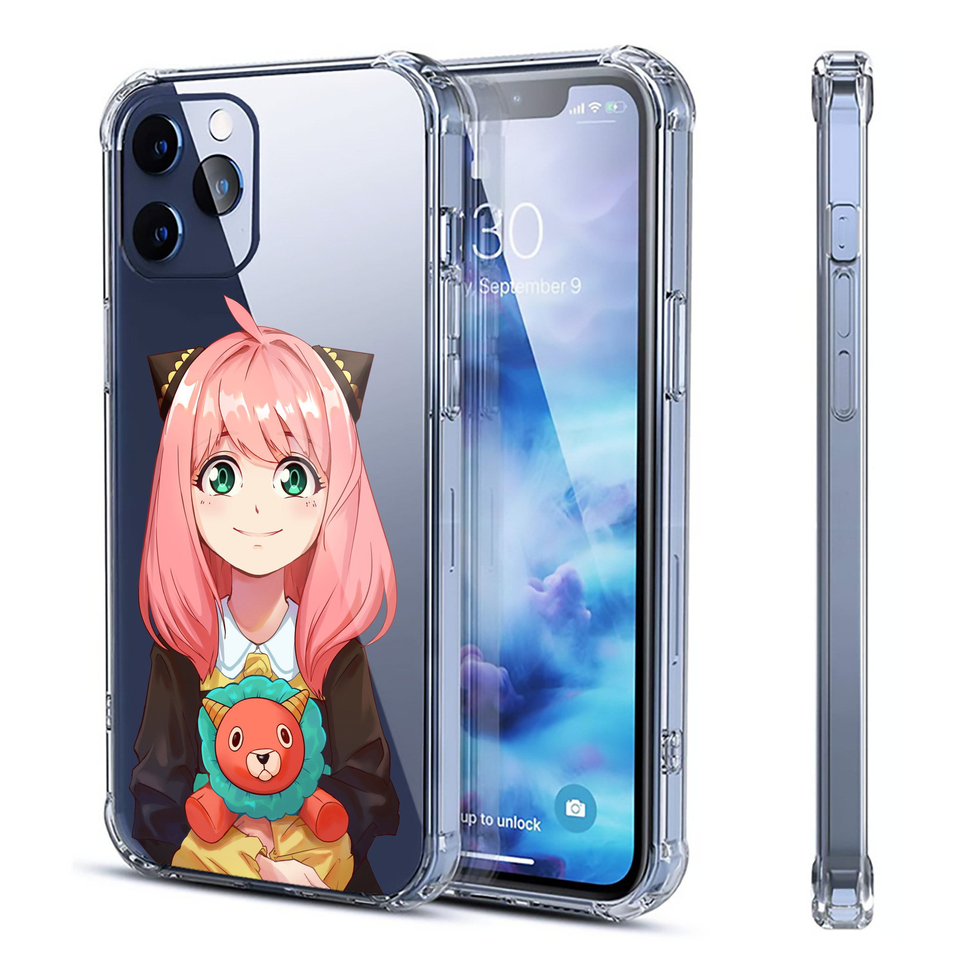 （画像用） SPY×FAMILY间谍家家酒 【iPhone 12シリーズ対応】透明スマホケース（クリアソフトケース）